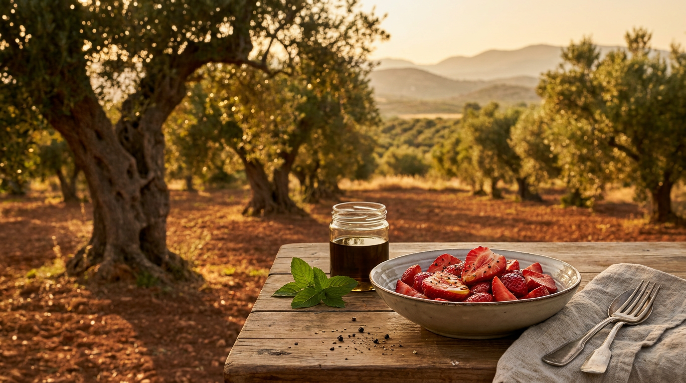 Strawberries, Oil & Pepper: The Ingeniously Simple Dessert
